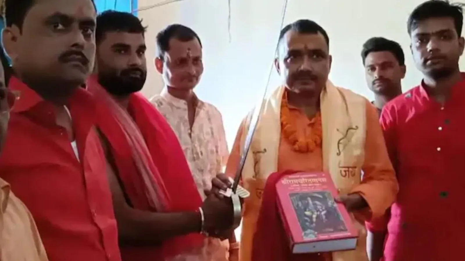 BJP MLA distributes swords at Durga puja pandals in Bihar, then asks: ‘What’s wrong in it?’